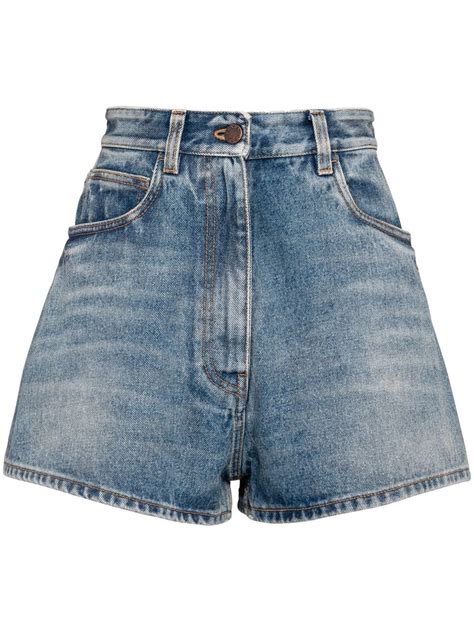 prada women's pants sale|Prada denim shorts.